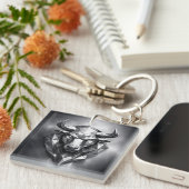 taurus zodiac sign schlüsselanhänger (Vorderseite rechts)