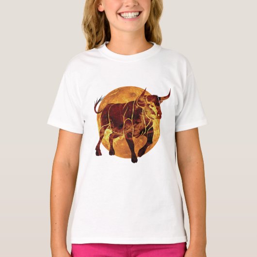 Taurus Zodiac Sign T-Shirt (Vorderseite)