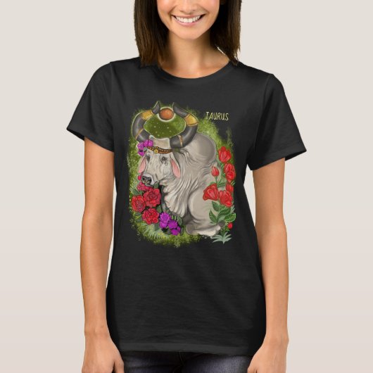Taurus Zodiac Sign T - Shirt (Vorderseite)