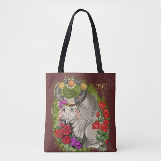 Taurus Zodiac Sign Tasche (Vorderseite)