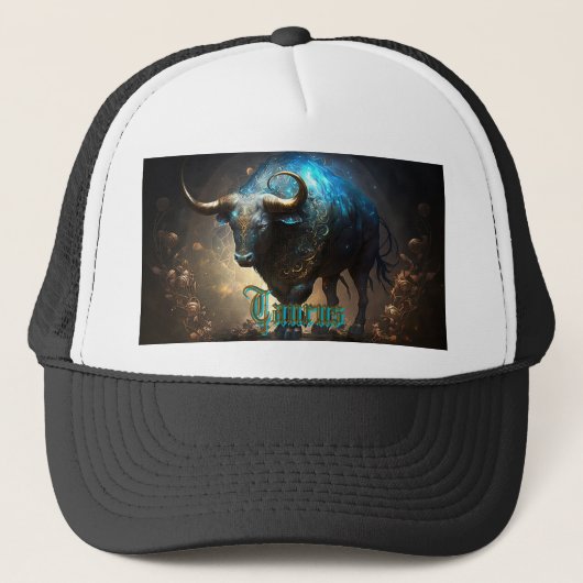 Taurus Zodiac Sign Truckerkappe (Vorderseite)