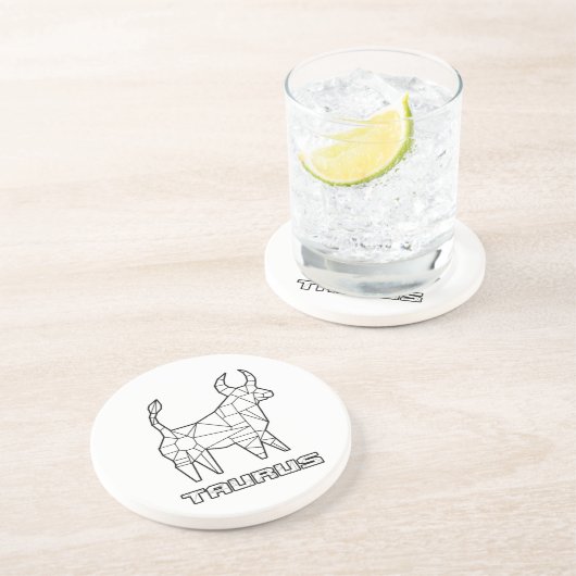 Taurus Zodiac Sign Untersetzer (Seite)