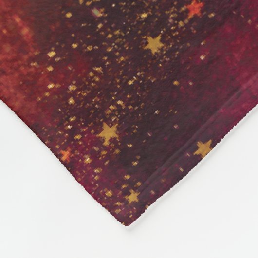 Taurus Zodiac Sign Watercolor Design Fleecedecke (Ecke)