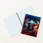Taurus Zodiac Sign Watercolor Design Notizblock (Innenseite)