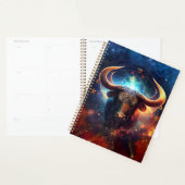Taurus Zodiac Sign Watercolor Design Planer (Anzeige)
