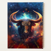 Taurus Zodiac Sign Watercolor Design Planer (Rückseite)