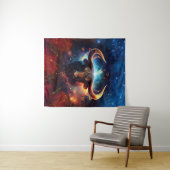Taurus Zodiac Sign Watercolor Design Wandteppich (Beispiel (Horizontal))