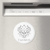 Taurus Zodiac Signatur Astrologie Magnet (In Situ (Geschirrspüler))