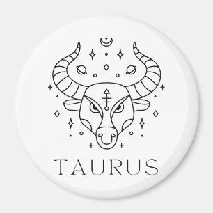 Taurus Zodiac Signatur Astrologie Magnet