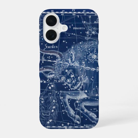 Taurus Zodiac Signierung Vintage Illustration iPhone 16 Hülle (Rückseite)