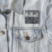 Taurus Zodiac Signing Silver Grunge Not Style Button (Beispiel)