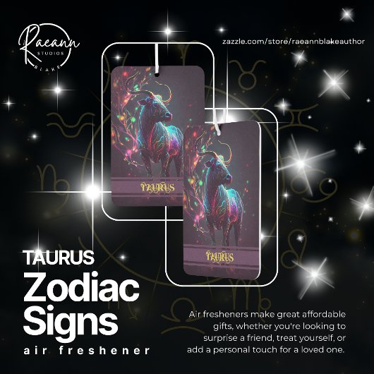 Taurus Zodiac Signs Celestial Air Freshener Autolufterfrischer