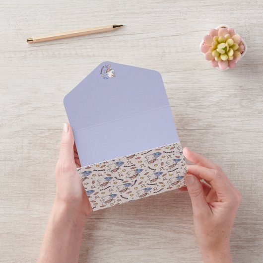 Taurus Zodiac Slumber - Sleepy Bunny Pattern All In One Einladung (Video)