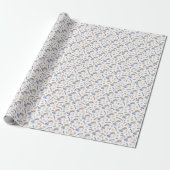 Taurus Zodiac Slumber - Sleepy Bunny Pattern Geschenkpapier (Ungerollt)