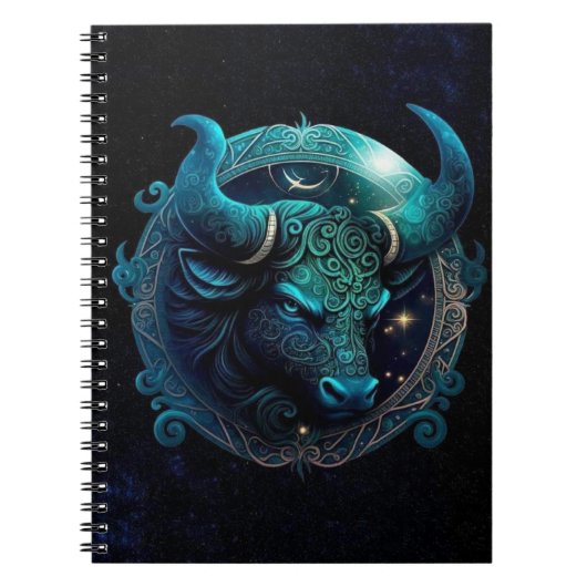 Taurus Zodiac Spiral Notebook Notizblock (Vorderseite)