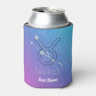 Taurus Zodiac Star Sign Wassercolor Horoskop Dosenkühler