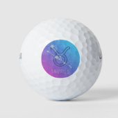 Taurus Zodiac Star Sign Wassercolor Horoskop Golfball (Vorderseite)
