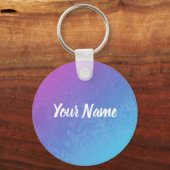 Taurus Zodiac Star Sign Wassercolor Horoskop Schlüsselanhänger (Rückseite)