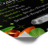 Taurus Zodiac Star Sign Y2K Black 4:5 Poster (Ecke)