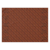 Taurus Zodiac Symbol auf Mahogany wie Druck Tischdecke (Vorderseite (Horizontal))