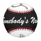 Taurus Zodiac Symbol Element von Kenneth Yoncich Baseball (Rückseite)