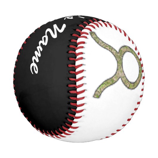 Taurus Zodiac Symbol Element von Kenneth Yoncich Baseball (Schrägansicht)