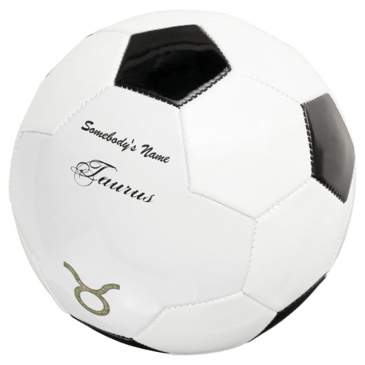 Taurus Zodiac Symbol Element von Kenneth Yoncich Fußball (Dreiviertel)