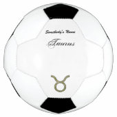 Taurus Zodiac Symbol Element von Kenneth Yoncich Fußball (Vorderseite)