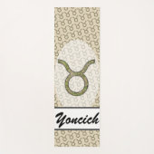 Taurus Zodiac Symbol Element von Kenneth Yoncich Yogamatte (Vorderseite)