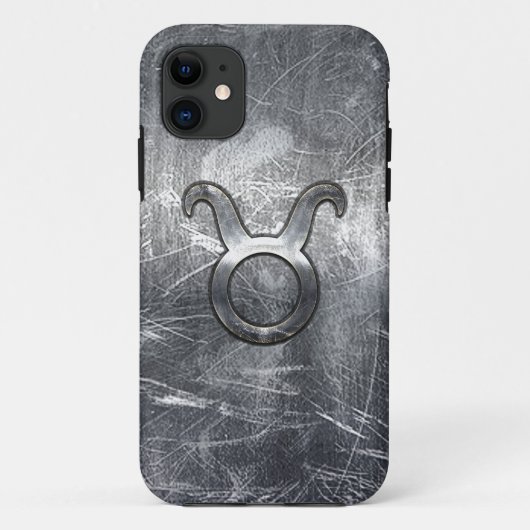 Taurus Zodiac Symbol Grunge Style Case-Mate iPhone Hülle (Rückseite)