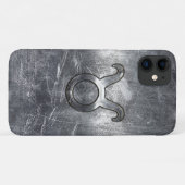 Taurus Zodiac Symbol in Grunge Metallic Style Case-Mate iPhone Hülle (Rückseite (Horizontal))