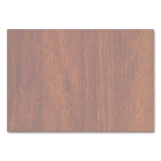 Taurus Zodiac Symbol in Mahogany Style Print Tischnummer (Rückseite)