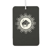 Taurus Zodiac Symbol mit keltischer Sternexplosion Autolufterfrischer (Vorderseite)