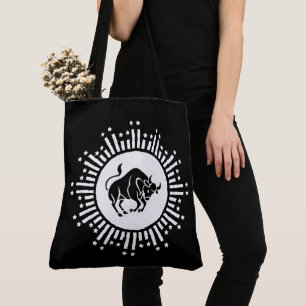 Taurus Zodiac Symbol mit keltischer Sternexplosion Tasche