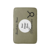 Taurus Zodiac Symbol Standard von Kenneth Yoncich Badematte (Vorderseite Vertikal)