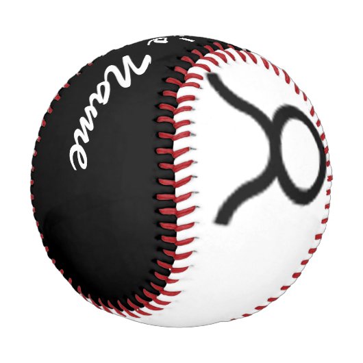 Taurus Zodiac Symbol Standard von Kenneth Yoncich Baseball (Schrägansicht)