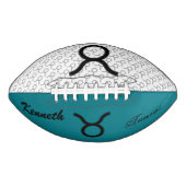 Taurus Zodiac Symbol Standard von Kenneth Yoncich Football (Vorderseite)