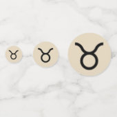 Taurus Zodiac Symbol Standard von Kenneth Yoncich Konfetti (Vorderseiten)