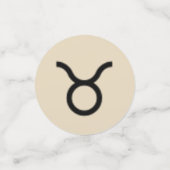 Taurus Zodiac Symbol Standard von Kenneth Yoncich Konfetti (Klein Vorderseite)