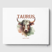 Taurus Zodiac ThemenGeburtstagsparty Gästebuch (Rückseite)