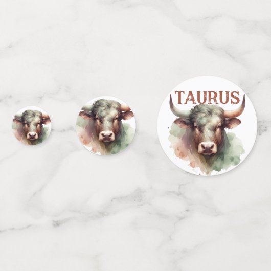 Taurus Zodiac ThemenGeburtstagsparty Konfetti (Rückseiten)