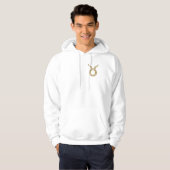 Taurus Zodiac - Tribal Gold Hoodie (Vorne ganz)
