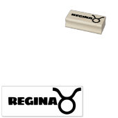 Taurus Zodiac Unterzeichen Cooler Personalisierter Gummistempel (Stempel)