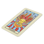 Taurus Zodiac Unterzeichnung Abstrakte Kunst Vinta Magnet (Linke Seite)