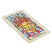 Taurus Zodiac Unterzeichnung Abstrakte Kunst Vinta Magnet (Rechte Seite)