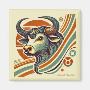 Taurus Zodiac Vintag Magnet