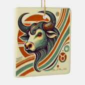 Taurus Zodiac Weihnachtsschmuck Personalisiert (Rechts)