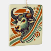 Taurus Zodiac Weihnachtsschmuck Personalisiert (Rechts)