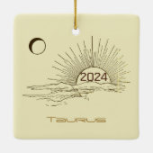 Taurus Zodiac Weihnachtsschmuck Personalisiert (Rückseite)