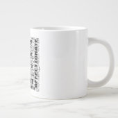 Taurus Zodiac Word Cloud Inspiration Jumbo-Tasse (Rechts)